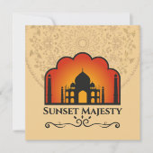 Taj Mahal Silhouette at Sunset (Voorkant)