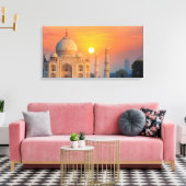 Taj Mahal Sunrise Canvas Afdruk (Insitu (Woonkamer))