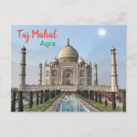 Taj Mahal van Indië Briefkaart