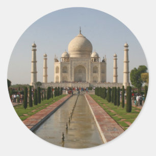 taj mahal water ronde sticker