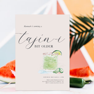 Tajín-i Uitnodiging voor verjaardagsfeestje voor w