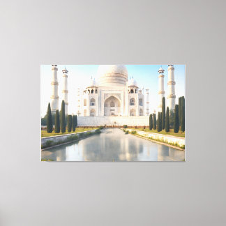 tajmahal is een soort van liefde canvas afdruk