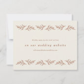  tak Boho Wedding Website RSVP Kaartje (Voorkant)