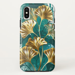 Tak met gouden bladeren Ginko Biloba iPhone XS Hoesje