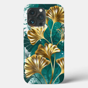 Tak met gouden bladeren Ginko Biloba iPhone 13 Pro Hoesje
