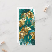 Tak met gouden bladeren Ginko Biloba Kaart (Voorkant / Achterkant in situ)