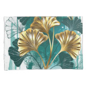 Tak met gouden bladeren Ginko Biloba Kussensloop (Voorkant-Rechts)