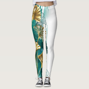 Tak met gouden bladeren Ginko Biloba Leggings