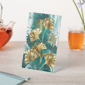 Tak met gouden bladeren Ginko Biloba Reclamebord Met Voetstuk (Insitu)