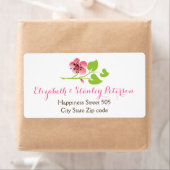 Tak met roze kersenbloesem lente bruiloft etiket (Insitu)