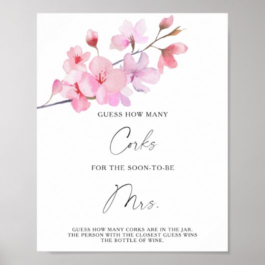 Tak Sakura - Raad hoeveel kurken Poster (Voorkant)