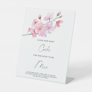 Tak Sakura - Raad hoeveel kurken Reclamebord Met Voetstuk