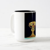 Tak Tweekleurige Koffiemok (Voorkant links)