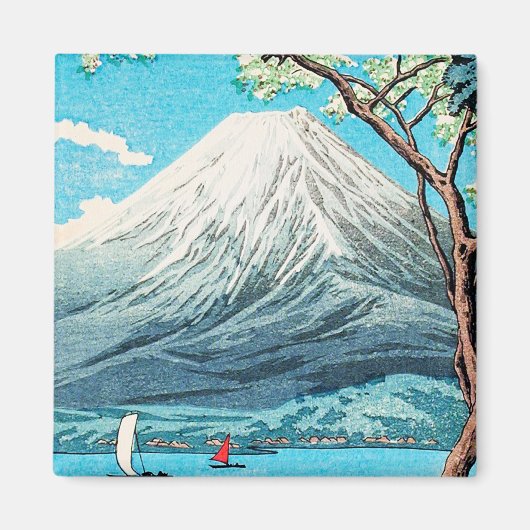 Takahashi - Mount Fuji uit het meer van Yamanaka Magneet (Voorkant)