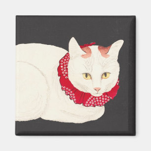 takahashi shotei tama nekko cat portret ukiyo-e magneet