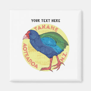 Takahe Aotearoa Nieuw-Zeeland Magneet