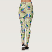 Takahe NZ / Aotearoa vogels Patroon Leggings (Achterkant)