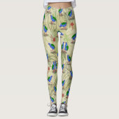 Takahe NZ / Aotearoa vogels Patroon Leggings (Voorkant)