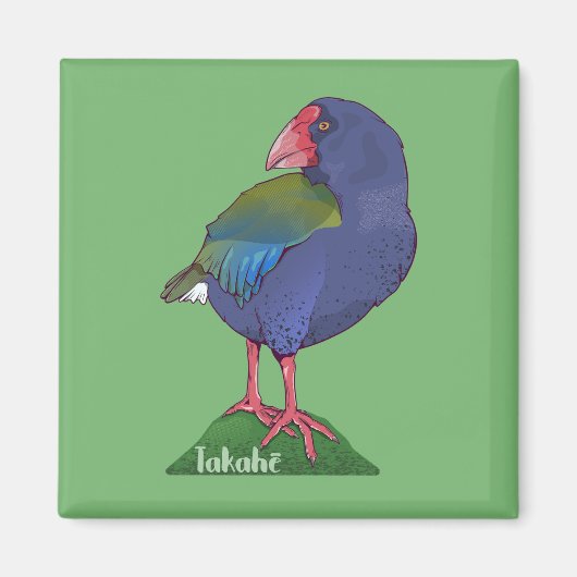 Takahe NZ Magneet (Voorkant)