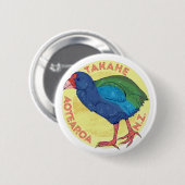 Takahe NZ Ronde Button 5,7 Cm (Voorkant /achterkant)