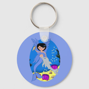 Takara the Merfaery and Dolphin Sleutelhanger