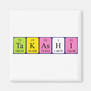 Takashi periodieke lijstnaam magnet magneet