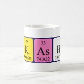 Takashi tasse de nom de table périodique (Centre)