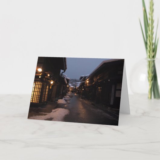 Takayama bij Nacht Kaart (Voorkant)