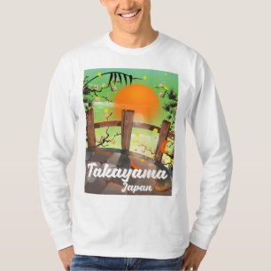 Takayama Japanse bloesem poster. T-shirt