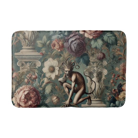 Take a Bow – Gothic Floral Design Badmat (Voorkant)
