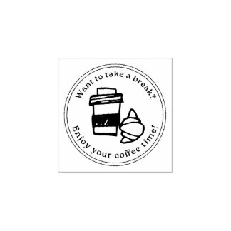 Take a Break Stamp – Coffee Gift Rubberstempel