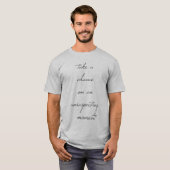 Take A Chance Heren Basic T-Shirt (Voorkant volledig)
