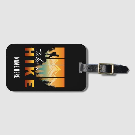 Take A Hike Bagagelabel (Voorkant (horizontaal))