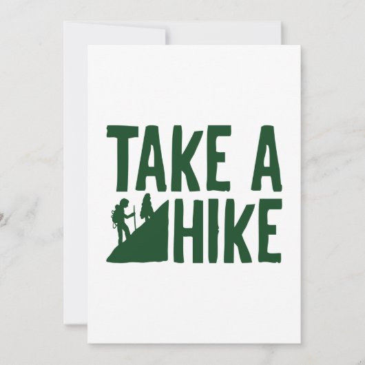 Take A Hike Bedankkaart (Voorkant)