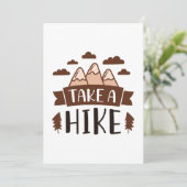 Take A Hike Bedankkaart (Staand voorkant)