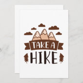 Take A Hike Bedankkaart (Voorkant / Achterkant)