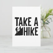 Take A Hike Bedankkaart (Staand voorkant)