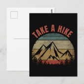 TAKE A HIKE BRIEFKAART (Voorkant / Achterkant)