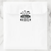 Take A Hike Vierkante Sticker (Tas)