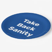 Take Back Sanity Papieren Bordje (Gekanteld)