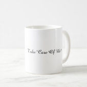 Take Care Of Me, Kitten Coffee Mug (Devant droit)