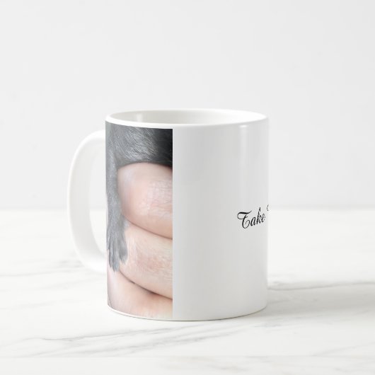 Take Care Of Me, Kitten Coffee Mug (Devant gauche)