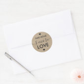 Take Home S'more Love Kraft-papieren label Sticker (Envelop)