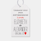 Take Home's meer Liefde Gast Favor Kraft Papier Cadeaulabel (Achterkant)