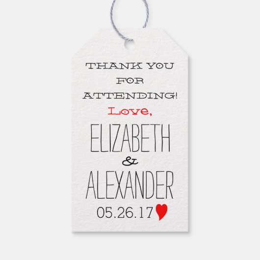 Take Home's meer Liefde Gast Favor Kraft Papier Cadeaulabel (Achterkant)