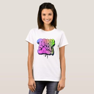 Take It Easy Neon Graffiti Tee Uplift Collection T-shirt