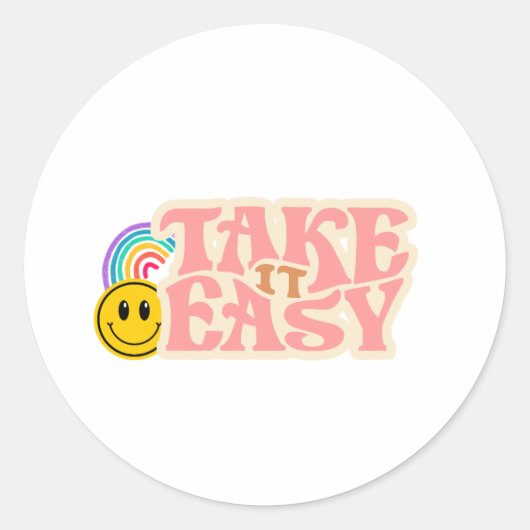 Take It Easy Sticker (Voorkant)