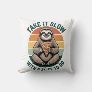 Take It Slow with a Slice to Go Kussen
