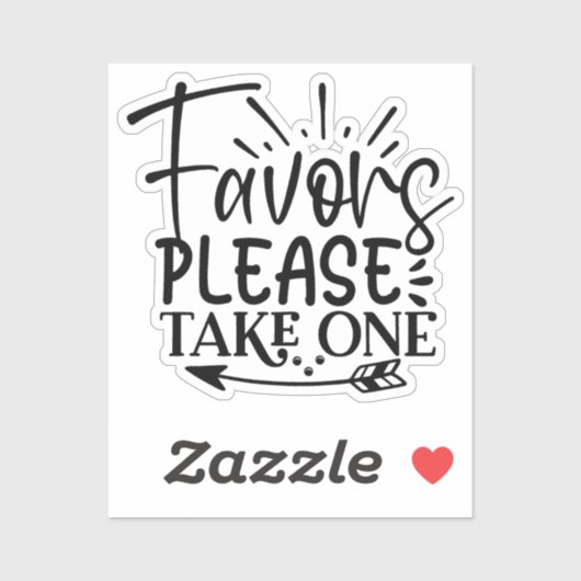 Take only one sticker (Vel)