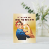 Take the Day Off Postcard Briefkaart (Staand voorkant)